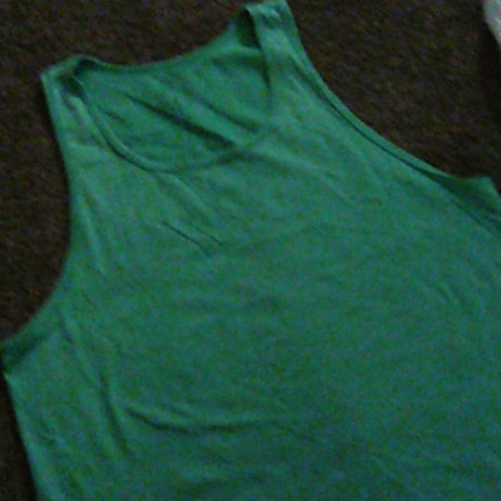 Green tank top Fruit of the Loom extra large